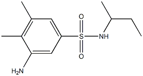 3-amino-N-(butan-2-yl)-4,5-dimethylbenzene-1-sulfonamide Structure