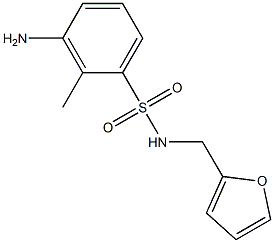 3-amino-N-(furan-2-ylmethyl)-2-methylbenzene-1-sulfonamide Structure