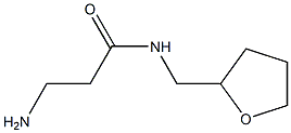 3-amino-N-(tetrahydrofuran-2-ylmethyl)propanamide Struktur