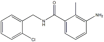 3-amino-N-[(2-chlorophenyl)methyl]-2-methylbenzamide 结构式