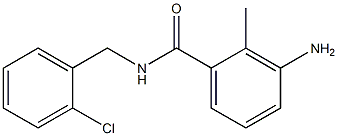 3-amino-N-[(2-chlorophenyl)methyl]-2-methylbenzamide,,结构式