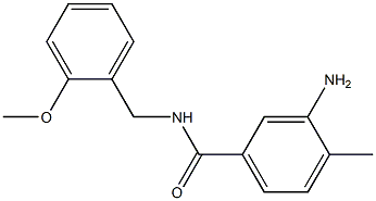 3-amino-N-[(2-methoxyphenyl)methyl]-4-methylbenzamide,,结构式