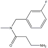 3-amino-N-[(3-fluorophenyl)methyl]-N-methylpropanamide