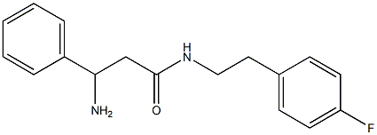 3-amino-N-[2-(4-fluorophenyl)ethyl]-3-phenylpropanamide