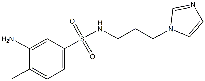 3-amino-N-[3-(1H-imidazol-1-yl)propyl]-4-methylbenzene-1-sulfonamide Structure