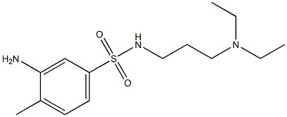 3-amino-N-[3-(diethylamino)propyl]-4-methylbenzene-1-sulfonamide Struktur