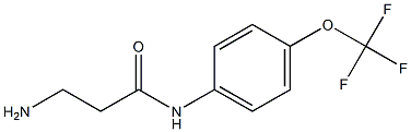 3-amino-N-[4-(trifluoromethoxy)phenyl]propanamide Struktur