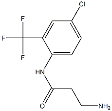 3-amino-N-[4-chloro-2-(trifluoromethyl)phenyl]propanamide Structure