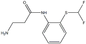  3-amino-N-{2-[(difluoromethyl)thio]phenyl}propanamide