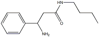 3-amino-N-butyl-3-phenylpropanamide Structure