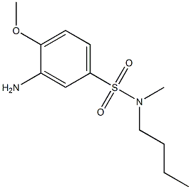 3-amino-N-butyl-4-methoxy-N-methylbenzene-1-sulfonamide 结构式
