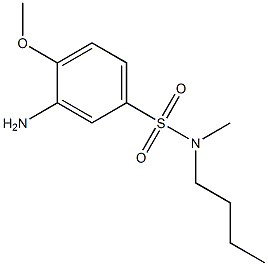 3-amino-N-butyl-4-methoxy-N-methylbenzene-1-sulfonamide,,结构式