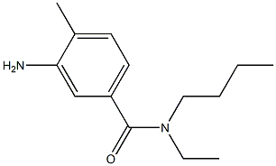 3-amino-N-butyl-N-ethyl-4-methylbenzamide Structure