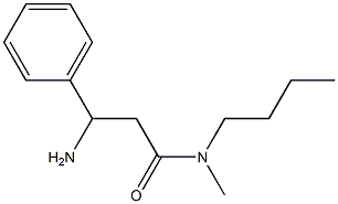 3-amino-N-butyl-N-methyl-3-phenylpropanamide 结构式