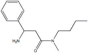 3-amino-N-butyl-N-methyl-3-phenylpropanamide,,结构式