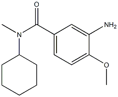3-amino-N-cyclohexyl-4-methoxy-N-methylbenzamide 结构式