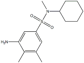 3-amino-N-cyclohexyl-N,4,5-trimethylbenzene-1-sulfonamide Structure