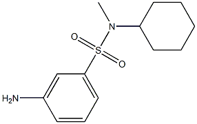 3-amino-N-cyclohexyl-N-methylbenzenesulfonamide,,结构式