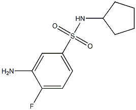 3-amino-N-cyclopentyl-4-fluorobenzene-1-sulfonamide