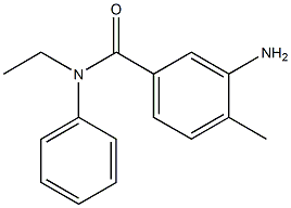 3-amino-N-ethyl-4-methyl-N-phenylbenzamide Structure