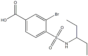 3-bromo-4-(pentan-3-ylsulfamoyl)benzoic acid