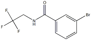 3-bromo-N-(2,2,2-trifluoroethyl)benzamide,,结构式