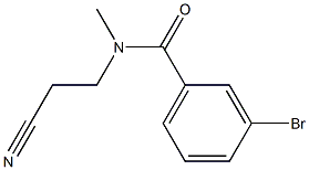 3-bromo-N-(2-cyanoethyl)-N-methylbenzamide|