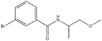 3-bromo-N-(2-methoxy-1-methylethyl)benzamide Struktur