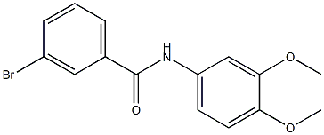 3-bromo-N-(3,4-dimethoxyphenyl)benzamide Structure