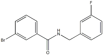 3-bromo-N-[(3-fluorophenyl)methyl]benzamide Structure