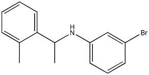 3-bromo-N-[1-(2-methylphenyl)ethyl]aniline Structure