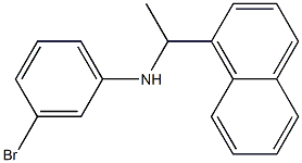 3-bromo-N-[1-(naphthalen-1-yl)ethyl]aniline Structure