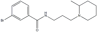 3-bromo-N-[3-(2-methylpiperidin-1-yl)propyl]benzamide
