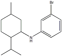  3-bromo-N-[5-methyl-2-(propan-2-yl)cyclohexyl]aniline