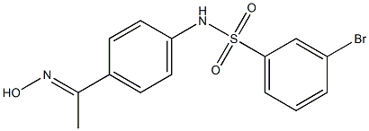 3-bromo-N-{4-[1-(hydroxyimino)ethyl]phenyl}benzene-1-sulfonamide