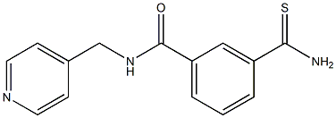 3-carbamothioyl-N-(pyridin-4-ylmethyl)benzamide 结构式