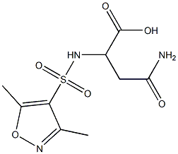 3-carbamoyl-2-[(3,5-dimethyl-1,2-oxazole-4-)sulfonamido]propanoic acid