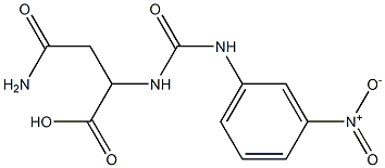 3-carbamoyl-2-{[(3-nitrophenyl)carbamoyl]amino}propanoic acid