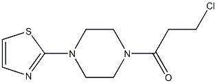 3-chloro-1-[4-(1,3-thiazol-2-yl)piperazin-1-yl]propan-1-one