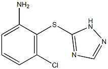 3-chloro-2-(1H-1,2,4-triazol-5-ylsulfanyl)aniline Structure