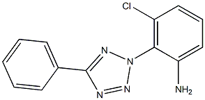 3-chloro-2-(5-phenyl-2H-1,2,3,4-tetrazol-2-yl)aniline Structure