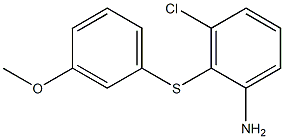 3-chloro-2-[(3-methoxyphenyl)sulfanyl]aniline Struktur