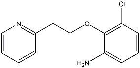 3-chloro-2-[2-(pyridin-2-yl)ethoxy]aniline Structure