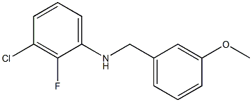  3-chloro-2-fluoro-N-[(3-methoxyphenyl)methyl]aniline