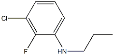 3-chloro-2-fluoro-N-propylaniline Structure