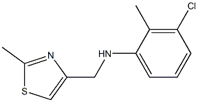 3-chloro-2-methyl-N-[(2-methyl-1,3-thiazol-4-yl)methyl]aniline