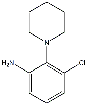 3-chloro-2-piperidin-1-ylaniline 化学構造式