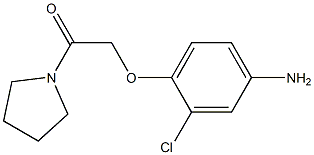 3-chloro-4-(2-oxo-2-pyrrolidin-1-ylethoxy)aniline 结构式