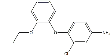 3-chloro-4-(2-propoxyphenoxy)aniline 化学構造式