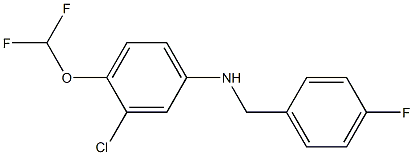 3-chloro-4-(difluoromethoxy)-N-[(4-fluorophenyl)methyl]aniline